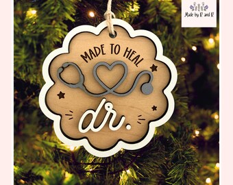 Made To Heal Doctor Wood Ornament From Made By R And R