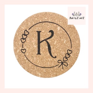 Heart Wreath Cork Trivet From Made By R And R