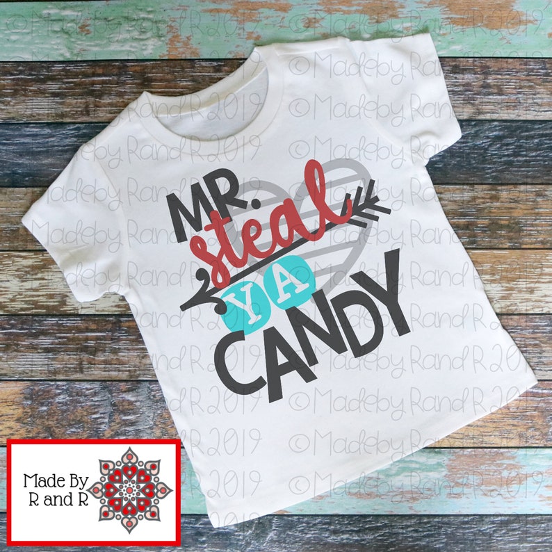 Mr Steal Ya Candy Mr Steal Ya Candy T-Shirt Sublimation Sublimated T-Shirt Gildan Children/'s T-Shirt Child Shirt T-Shirts