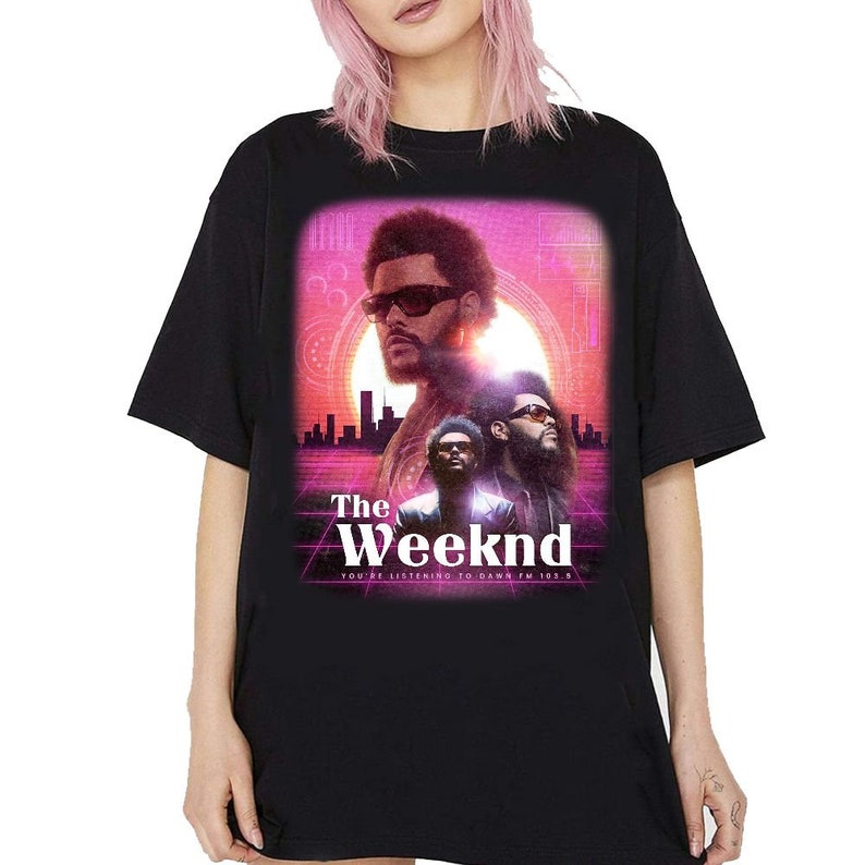 The Weeknd T Shirt the Weekend Tour Merch Dawn Fm Shirt Etsy