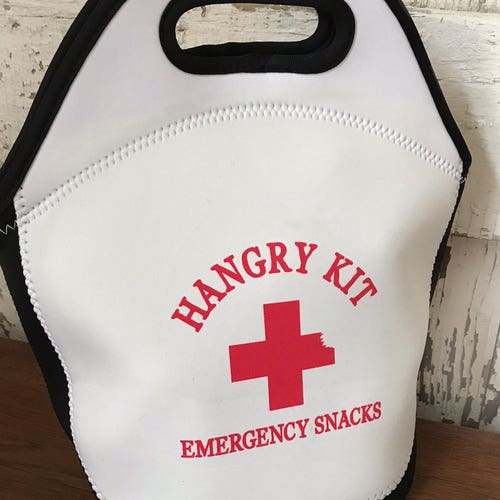 Hangry Kit Emergency Snacks Lunch Tote Personalized Lunch Bag Etsy