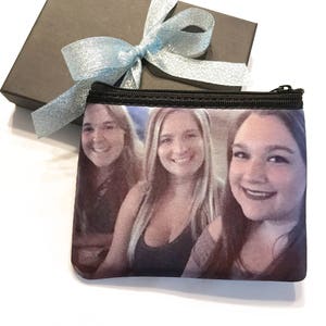 Photo Coin Purse Small Zipper Pouch Personalized Zipper Bag - Etsy