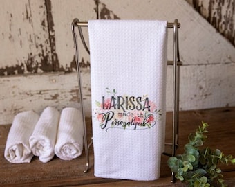 Custom Logo Microfiber Waffle Dishtowel: Personalized Business Gift