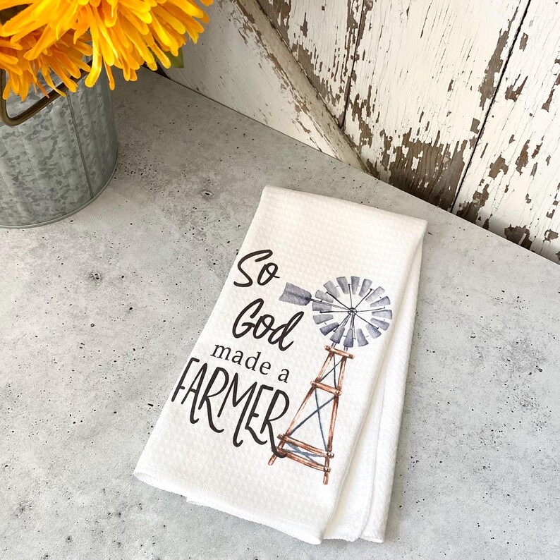 LarissaMadeThis So God Made a Farmer Dish Towel - Thumbnail 4