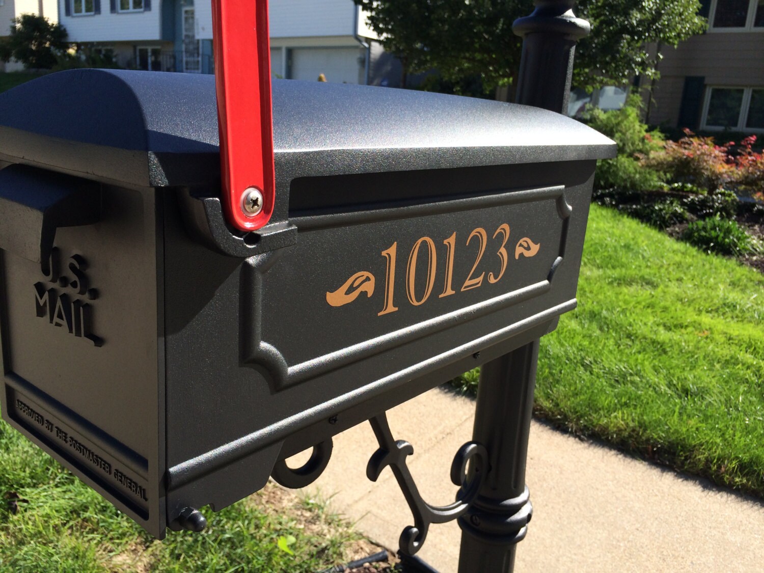 Mailbox Numbers Vinyl Decal Set2 Vinyl Number Decals Vinyl Etsy