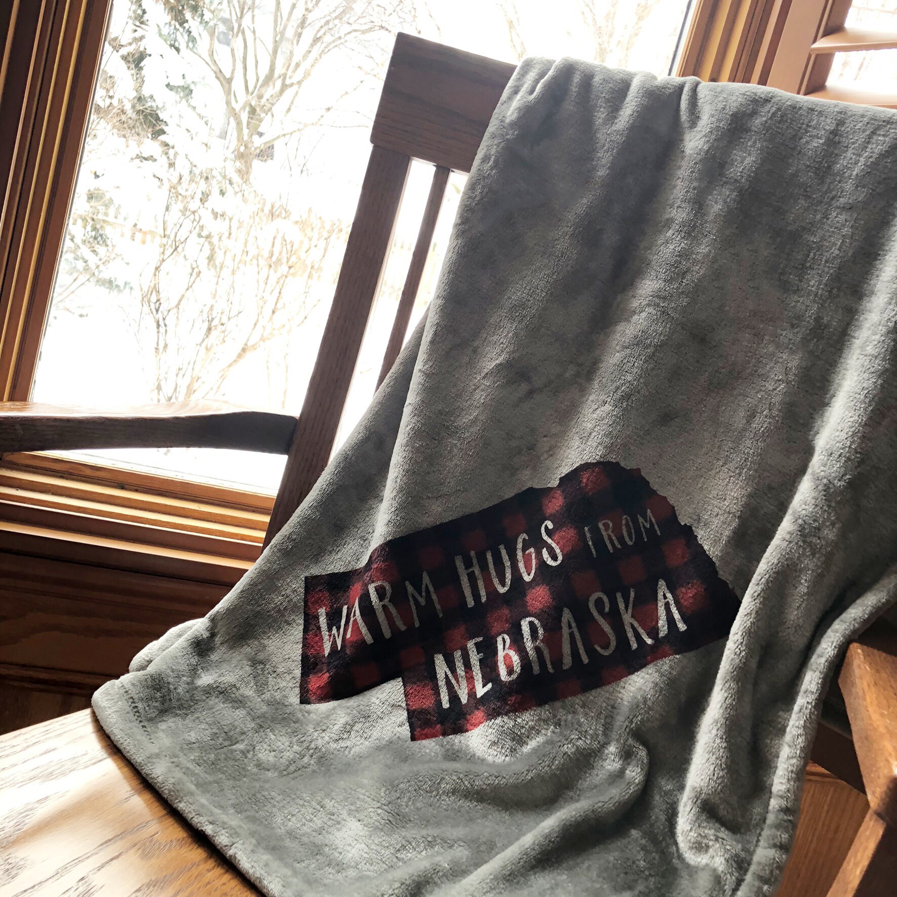 Warm Hugs From Nebraska OR Another State You Choose Plush - Etsy