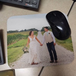 Custom Photo Mouse Pad- Personalized 7.75" x 9.25" Mousepad with Your Own Photograph or Artwork