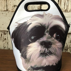 Personalized Pet Photo Lunch Tote: Custom Neoprene Lunch Bag