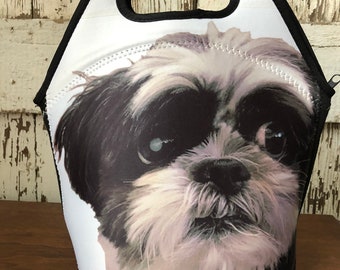 Personalized Pet Photo Lunch Tote: Custom Neoprene Lunch Bag
