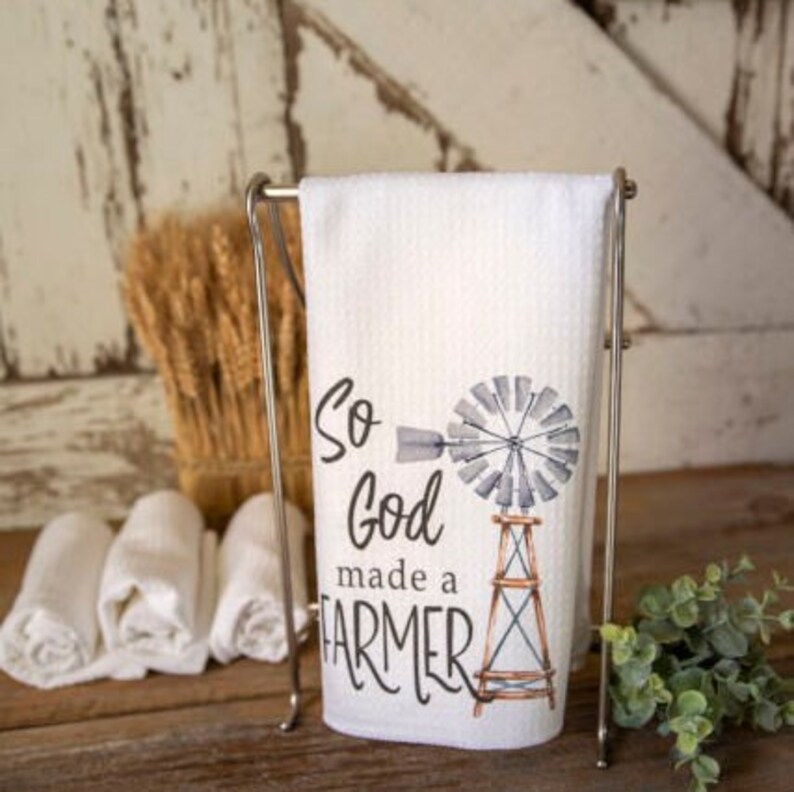 LarissaMadeThis So God Made a Farmer Dish Towel - Thumbnail 5