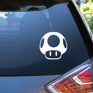 Nintendo Decal - Super Mario Brothers Design - 1 UP Mushroom - 16 colors & Multiple Sizes