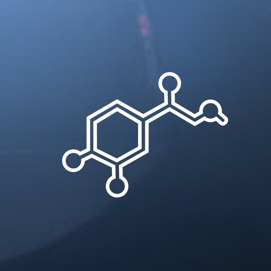 Adrenaline Molecule Compound Decal | Vinyl Sticker - Etsy