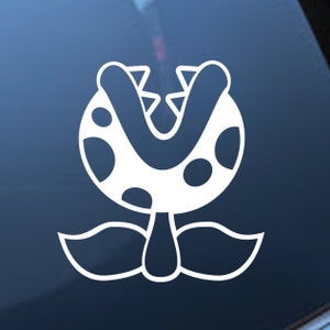 Nintendo Decal - Super Mario Brothers Piranha Plant - 18 colors & Multiple Sizes