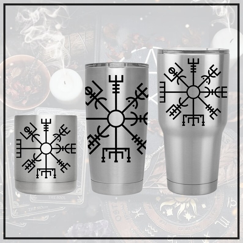 Vegvisir Viking Compass Decal Sticker Etsy