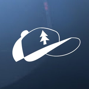Gravity Falls Dippers Hat Decal | Sticker