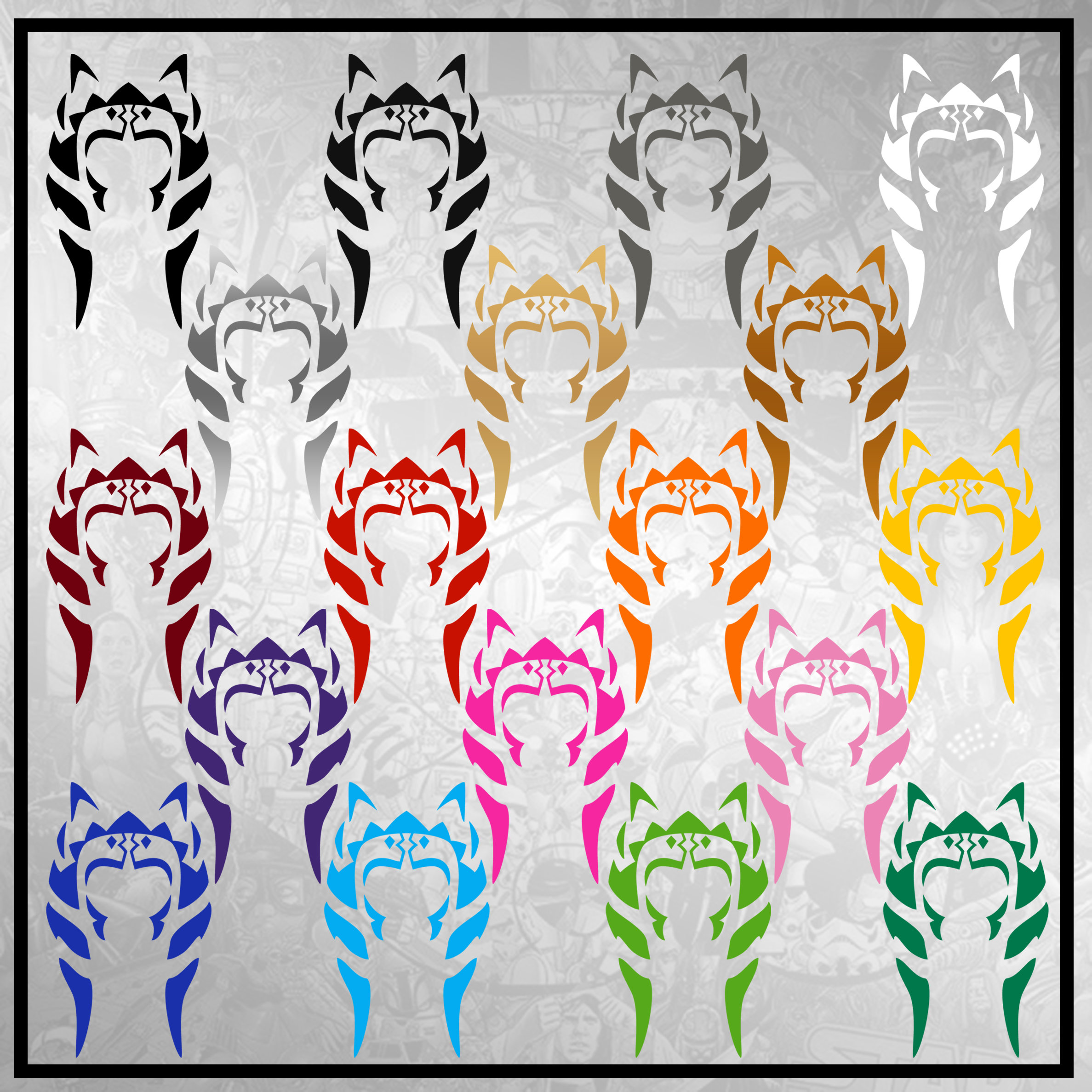 Ahsoka Face Markings