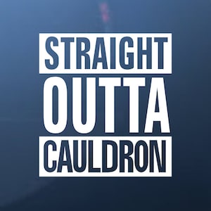 Straight Outta Cauldron Witch Decal | Sticker