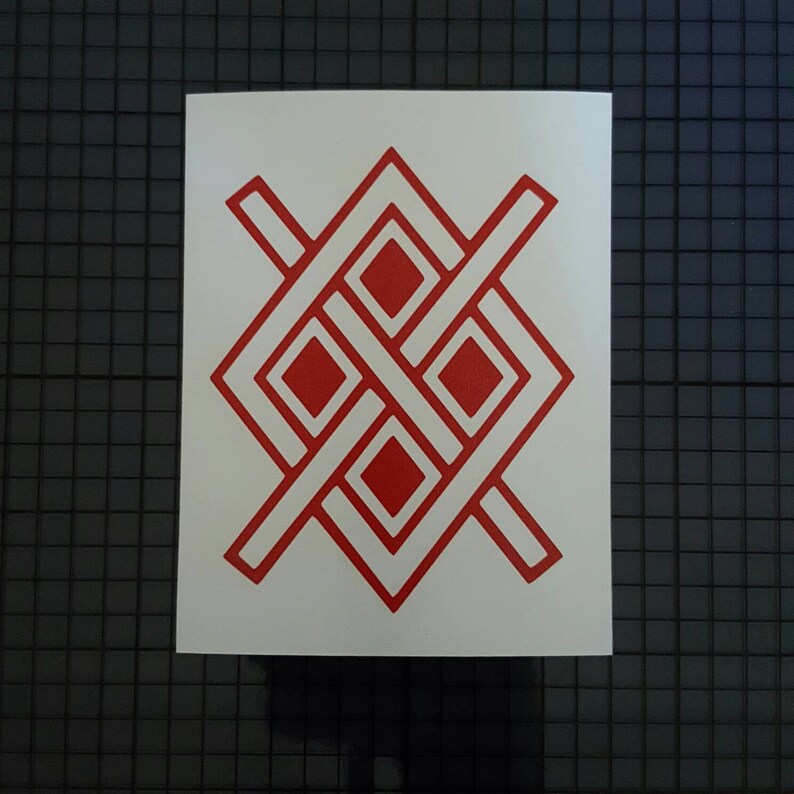 Outline Design Norse Viking Rune Decal Gungnir Odin/'s Spear 16 colors /& Multiple Sizes