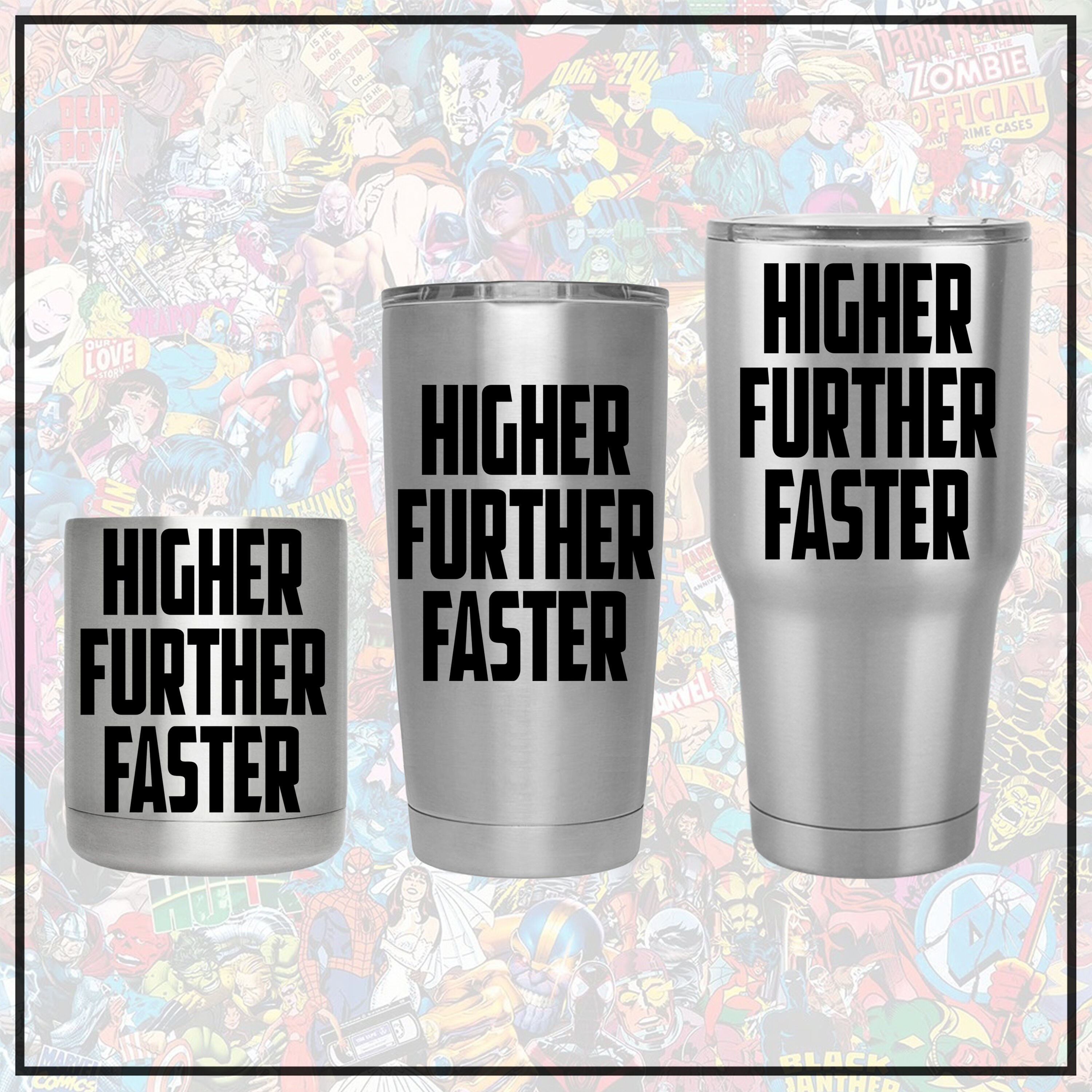 Captain Marvel Higher Further Faster Decal 18 Colors & - Etsy India