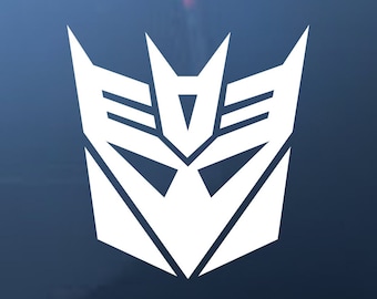 Calcomanía / pegatina del logotipo de Transformers Decepticons
