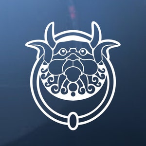 Labyrinth It&#39;s Rude To Stare Door Knocker Decal | Sticker