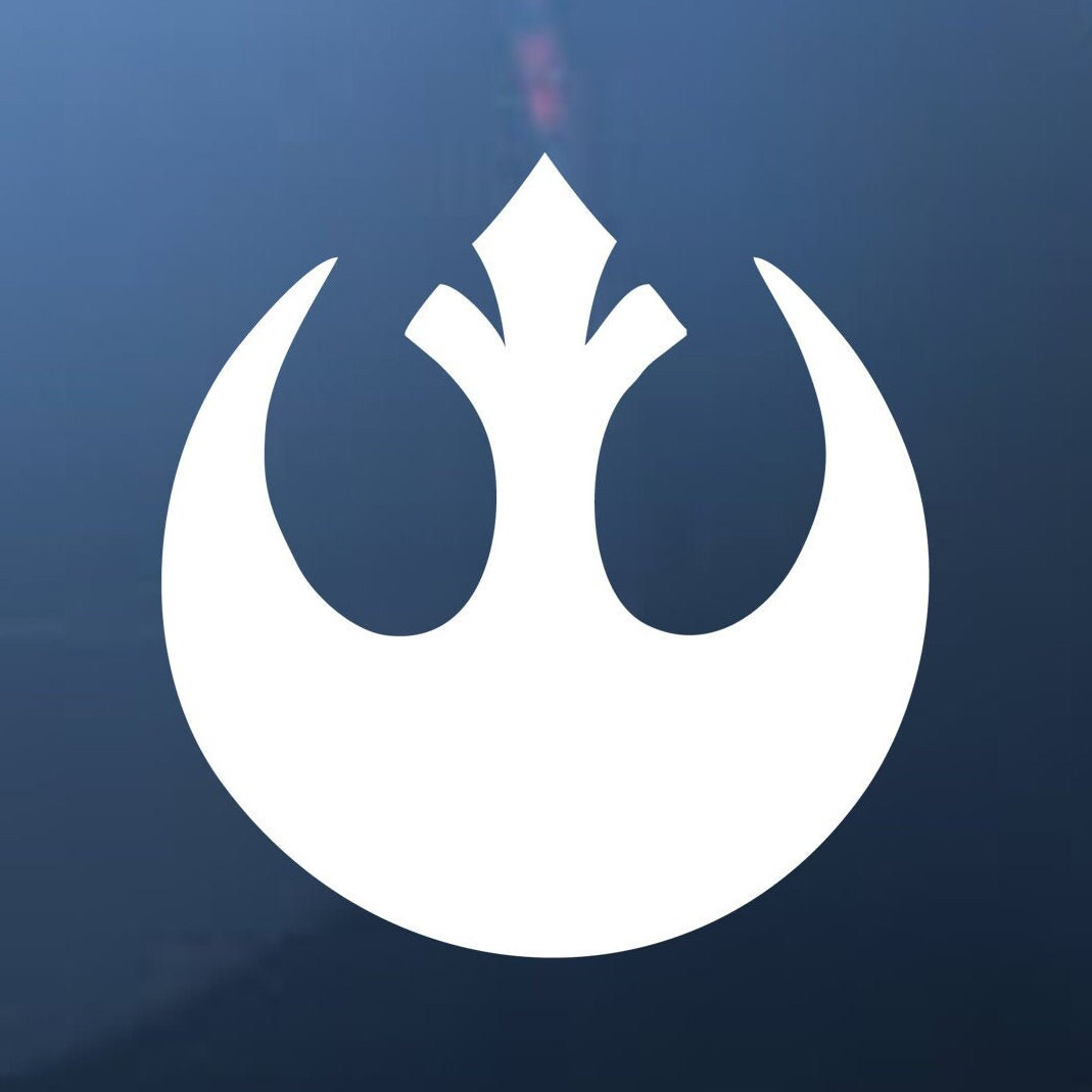2-Pack Star Wars Rebel Alliance Symbol Logo Stickers - High-Quality Decals 4 thumbnail image