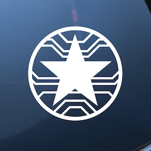 Winter Soldier Outline Decal | Sticker