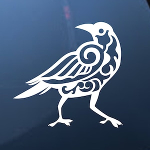 Celtic Crow Decal - 18 Colors & Multiple Sizes
