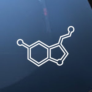 Serotonin Molecule Decal | Sticker