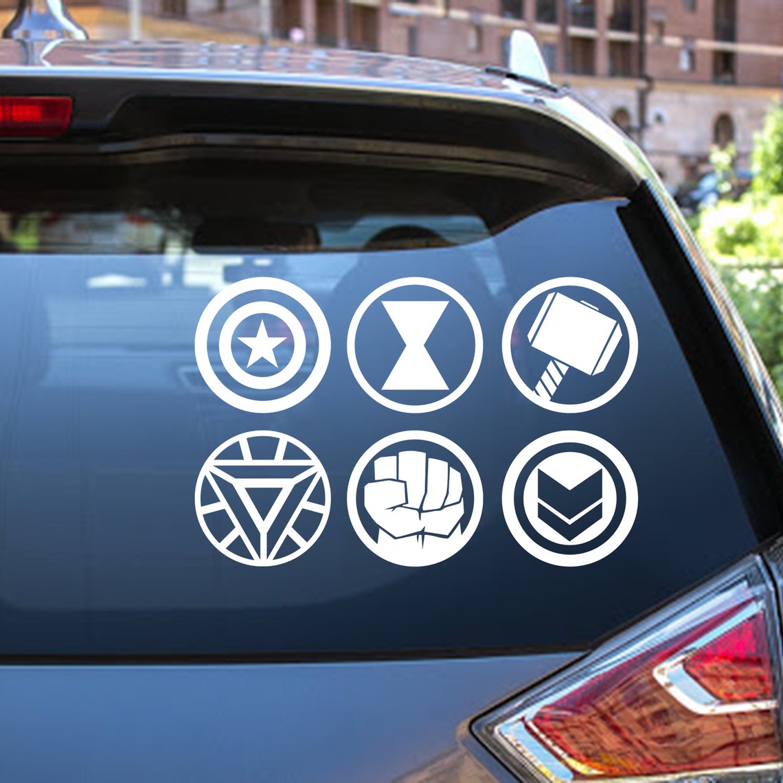 Avengers Decals 6 Pack Sticker Etsy