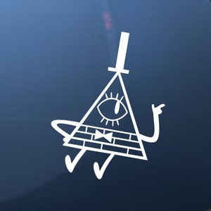 Adesivo/decalcomania di Bill Cypher Gravity Falls