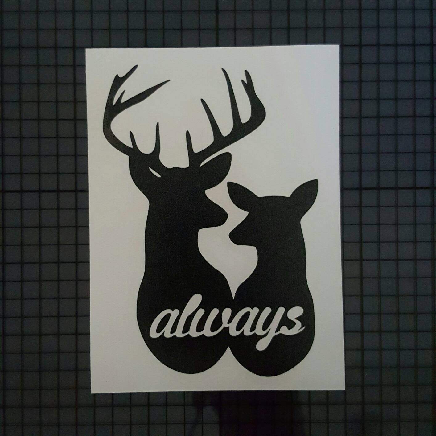 Download Harry Potter Decal Always Stag and Doe Patronus Silhouette ...