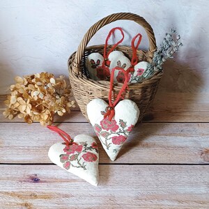 Lavender Sachet, Heart Hanging, Lavender Heart Decoration, National Ukrainian embroidery, Antique Ukrainian embroidery, vintage decor