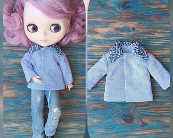Jacket for Blythe Cardigan Outfit for Blythe Vintage Accessory for blythe Doll clothes