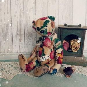 Vintage teddy bear Antique teddy bear Gift her Classic teddy bear Toy attic Personalized gifts Antique toy Collectible toy Old toy Toy plush