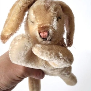 ♕EuropaVintage✴︎sleeping rabbit♡ Sleeping Vintage Steiff Bunny - Etsy