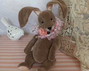 Boudoir Toys Collection toy Teddy rabbit Antique toy Vintage rabbit Plush rabbit Collection rabbit Old toy Bunny Vintage