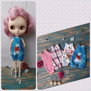 Blythe Overalls or JUmper Pray for Ukraine Blythe clothes Outfit for Blythe Accessory for blythe Personalized gifts Doll clothes