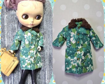 Fur coat for Blythe Jacket blythe Cardigan Outfit for Blythe Vintage