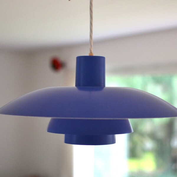 Poul Henningsen PH 4/3 Pendant Blue from Louis Poulsen A/S - Denmark mid century lighting