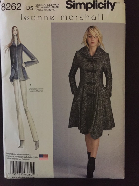 OOP Lovely Formal Dress Designer Leann Marshall Simplicity Sewing Pattern UPICK