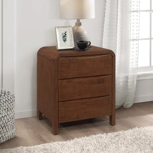 20'' Wide Nightstand with 3 Drawers | Bedside Table | Night Table | Wooden Nightstand | Bedroom Furniture