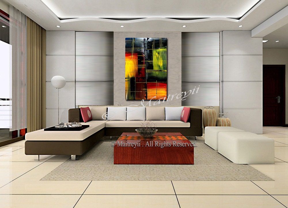 Painting for Office Lobby Reception wall art on Canvas | Etsy