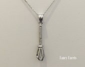 Fascino culinario Sterling Silver frusta collana, collana di cottura, cottura a sospensione