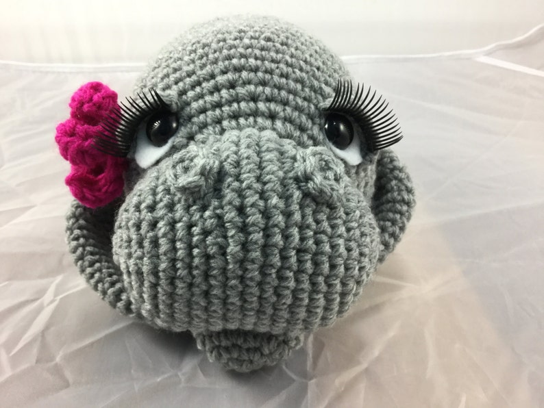 Mama and Baby Manatee crochet tutorial teddy bear of the sea dugong amigurumi pattern sea creature seacow instant download pdf image 5