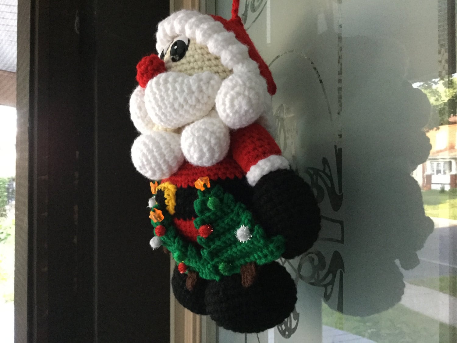 Santa Door Hanger crochet Pattern Tutorial Amigurumi Santa Etsy