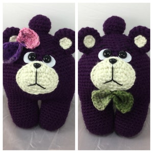 Teddy Pillow Pal - boy or girl teddy bear - crochet pattern - bear tutorial - DIY pillow - instant download pdf