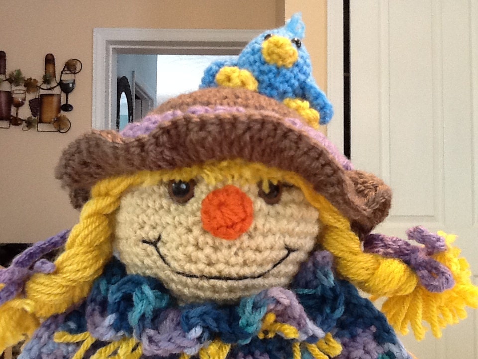Scarecrow Crochet Toy Pattern Tutorial Amigurumi Scarecrow Etsy