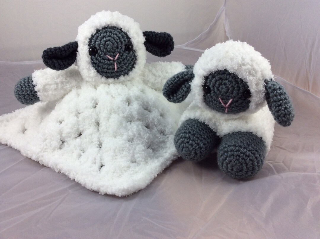 Combo Pack - Sweet Lamb Lovey and Amigurumi Set - PDF Crochet Pattern ...
