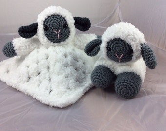 Combo Pack - Sweet Lamb Lovey and Amigurumi Set - PDF crochet pattern - instant download - speical offer pattern pack animal